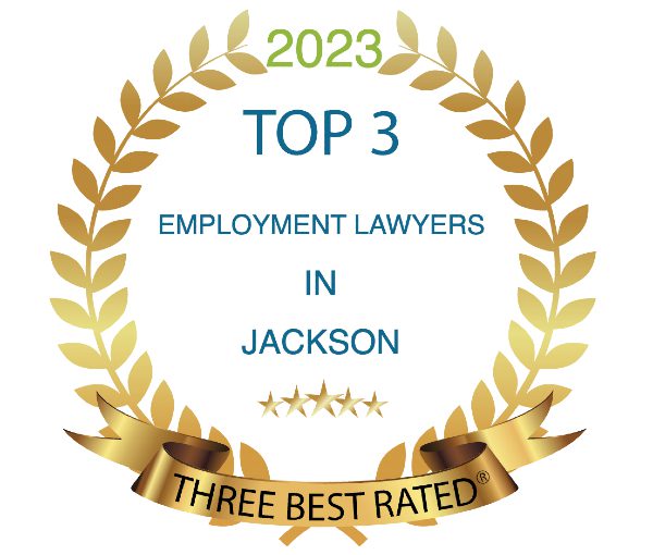 2023 Top 3 Employment Lawyers in Jackson award badge from Three Best Rated