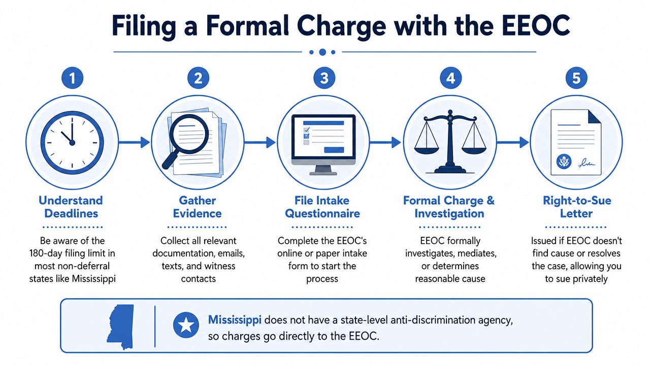 Filing a Formal Charge with the EEOC in Mississippi