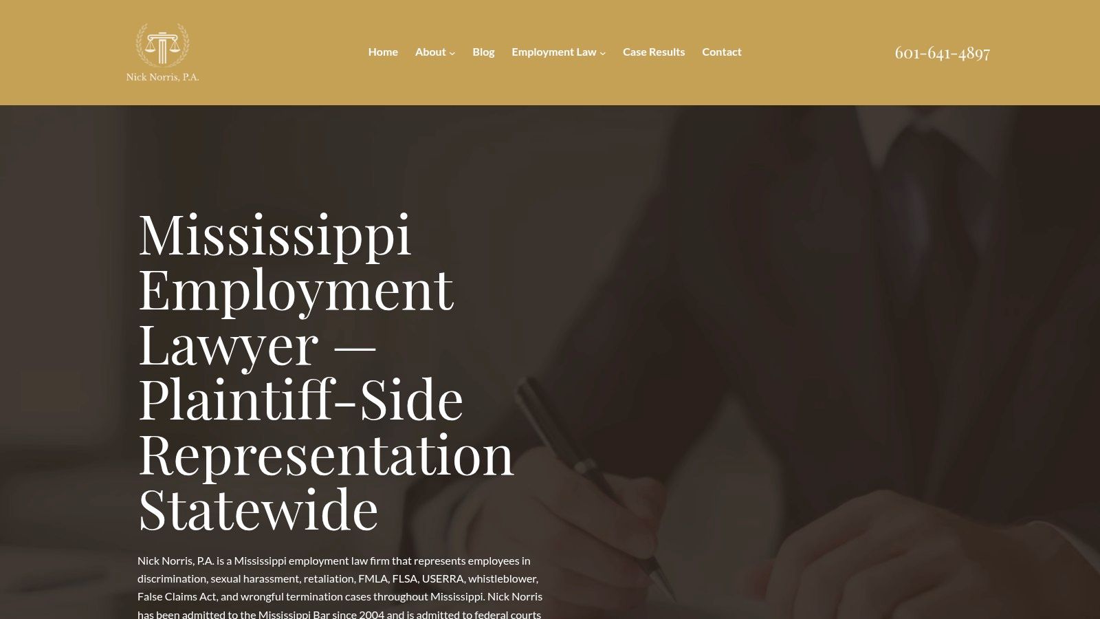 Screenshot from https://www.nicknorris.law